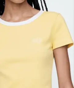 リブ クロップド Gapロゴtシャツ サイズL