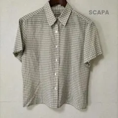 SCAPA　半袖チェックシャツのサムネイル