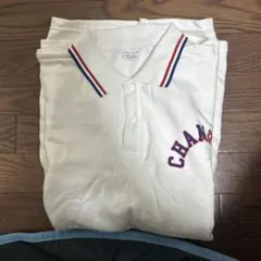 CHAMPION&X large ホワイト ポロシャツ