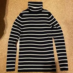 ユニクロ UNIQLO エクストラファインメリノリブタートルネックセーター M