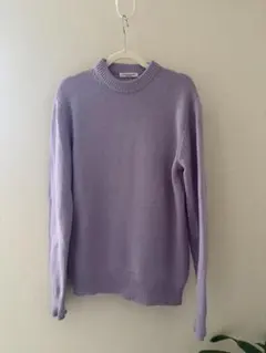 UNITED ARROWS ウール　ラベンダー長袖ニット