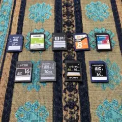 SDカード 8GB 16GB セット