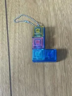 L字型 ブロック キーホルダー クリアカラー
