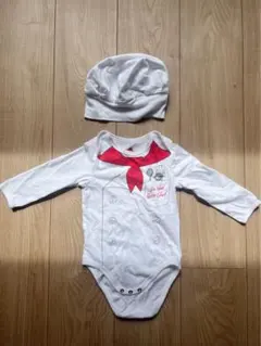 シェフスタイルロンパース&帽子セット