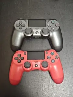 PS4 デュアルショック4 コントローラー 赤黒