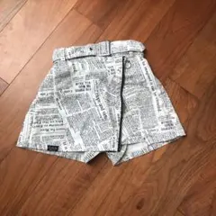 Pink  latteピンクラテ　英字柄キュロット140