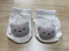 【新品未使用】petit main ベビーソックス くま　新生児