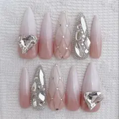 キルティング ベイビーブーマー　ギャルネイル ワンホン ロングポイント