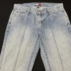 【MPL41】TOMMY HILFIGER レディース フレアデニム パンツ Mのサムネイル