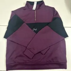 ハーフジップ スウェット パープル M