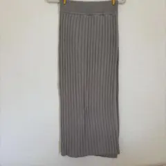 TODAYFUL グレー リブ編み タイトスカート