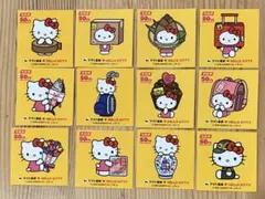 ハローキティ× ヤマト運輸　50th 記念ステッカー12枚セット