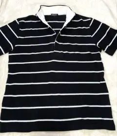 comme ca ism/半袖ポロシャツ/メンズ/ボーダー/L