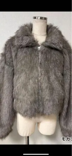 GROWING RICH ボリュームファースタンドショートブルゾン