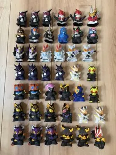 仮面ライダー 指人形 42体セット　ソフビ
