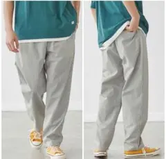 coen ストライプ イージーパンツ S