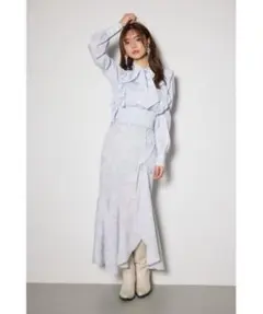 rienda レースアップマーメイドスコートショートパンツ