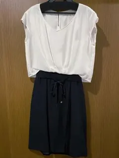 PROPORTION BODY DRESSING半袖 ドッキングワンピースのサムネイル