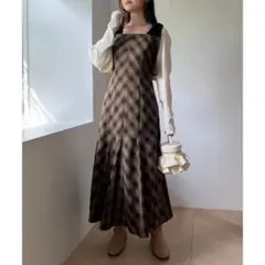 ナイスクラップ 肩リボンキャミワンピース