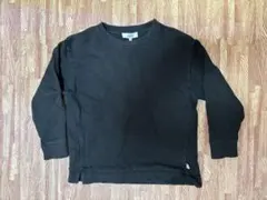 ブラック　無地トレーナー 140㎝　キッズ　黒　CLOSSMI Kids