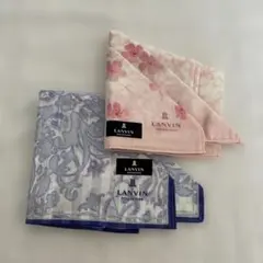 LANVIN ハンカチ２枚セット　日本製