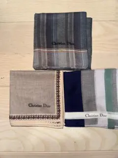 Christian Dior　ハンカチ　3点セット