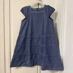 【未使用】familiarファミリア　ファミリアブルージャンバースカート　120