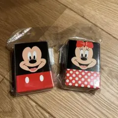 ディズニー顔柄ミニトランプ　ミッキーとミニー