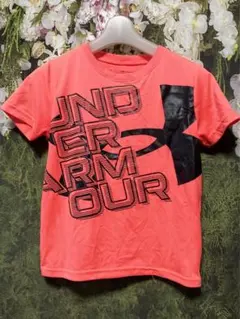 Under Armour Tシャツ 蛍光オレンジ　YSM(130)サイズ