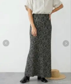 アーバンリサーチ　レオパードドットプリントスカート　ロングスカート　M 38