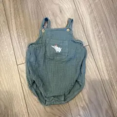 ZARA グリーンロンパース 9-12ヶ月 80サイズ