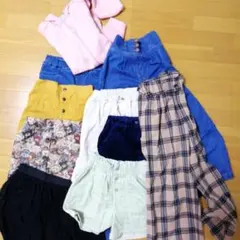 150〜160㌢女の子秋冬まとめ売り　ユニクロGU他　パーカ、スカート、パンツ