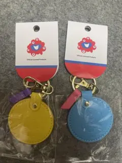 【万博会場限定】ミャクミャク キーホルダー PUレザー 黄色/水色 2個セット