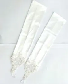 【美品】ウェディング グローブ ロング レース 指輪交換OK 花嫁