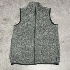 90s Eddie Bauer フルジップ レディース ベスト ニット アメカジ