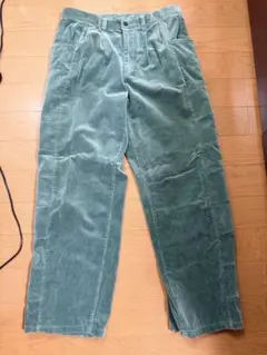 UNUSED UW0915 コーデュロイ切替パンツ グリーン 3のサムネイル