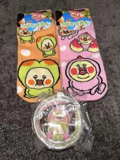 こびとづかん　くつ下2足　ミニポーチ　カクレモモジリ　スモモノウチ