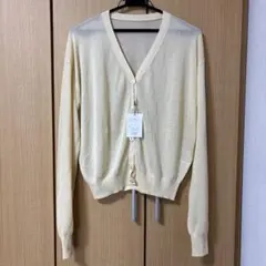 GRL シアーニットカーディガン イエロー sm111