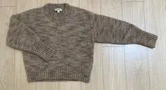 COS ベージュ系レオパード 長袖セーター