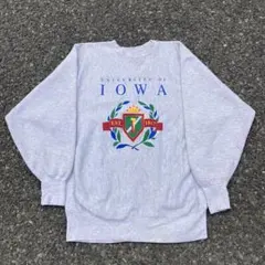 90s Champion IOWA リバースウィーブ 刺繍タグMサイズ チャンピオンスウェットリバースウィーブ90's 刺繍タグIOWA