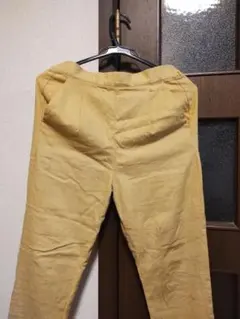 [美品]160 earth music&ecology イエローロングパンツ