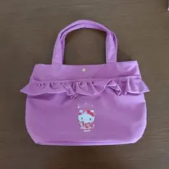ハローキティ1999Vivitix トートバッグ ピンク ハイビスカス平成レトロ