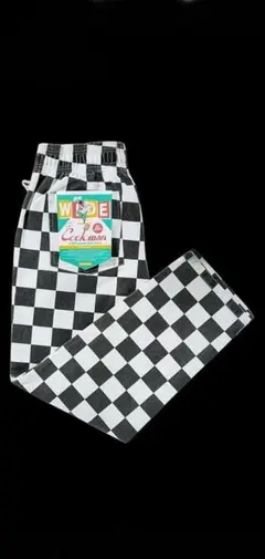Chef Pants Semiwide Checker Black