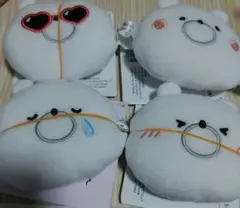 ガーリーくまさん プチフェイスマスコット 4種セット