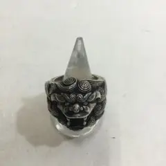 と*る様 かすう工房 廃番 希少 初期 獅子指環 リング かすう工房 希少 初期作品 重量50g 17号 獅子リング 指輪