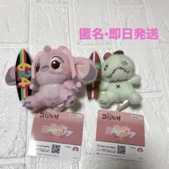 新品未使用　リロ＆スティッチぬいぐるみ サーフボード　エンジェル　スクランプ即日