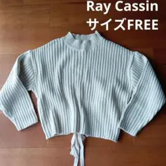Ray Cassin☆リブ編みクロップドセーター☆サイズFREE