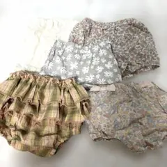 キッズ女の子70〜80cmハーフパンツセットまとめ売り