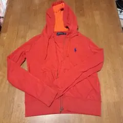 赤いフード付きパーカー ラルフローレン POLO