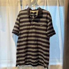 NIKE ポロシャツ ボーダー ネイビー メンズ XL